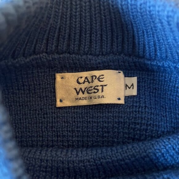 Vintage Cape West sweater, 100% wool, men's size small. - Picture 2 of 3